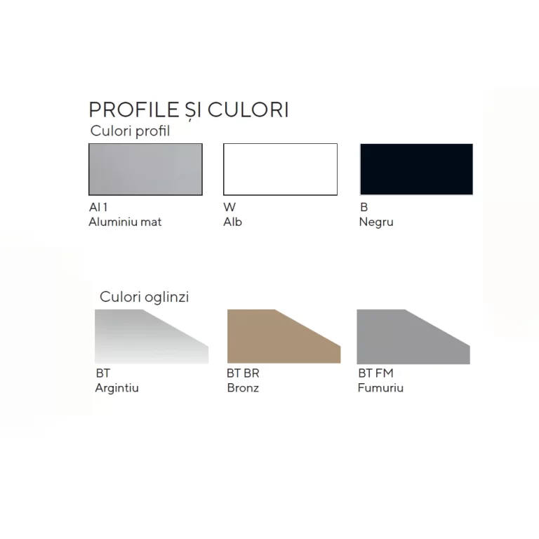 culori oglinzi personalizate