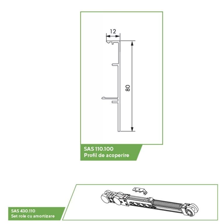 profile accesorii mobilier usi glisante