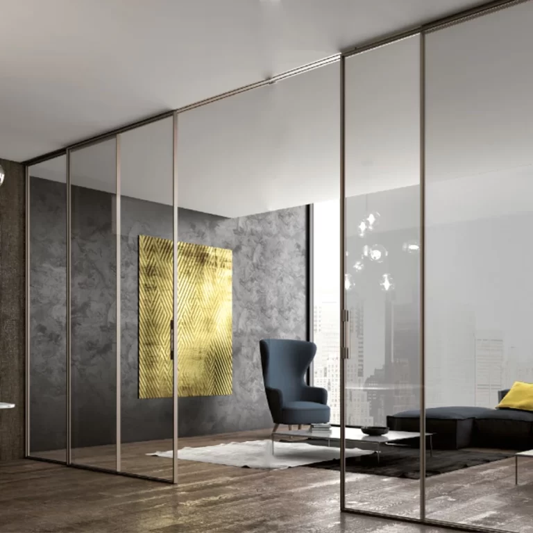 sistem usi glisante cu oglinzi