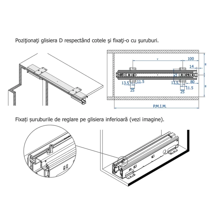 sistem coloane bucatarie materia
