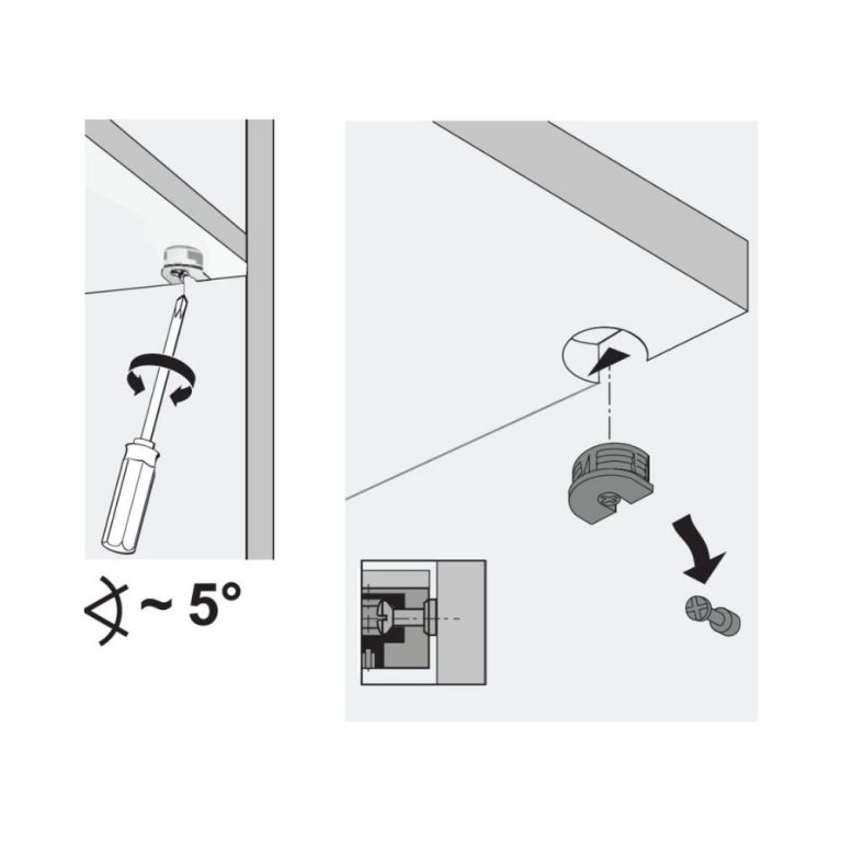 demontabili cu cama excentrica VB 35 schita montaj