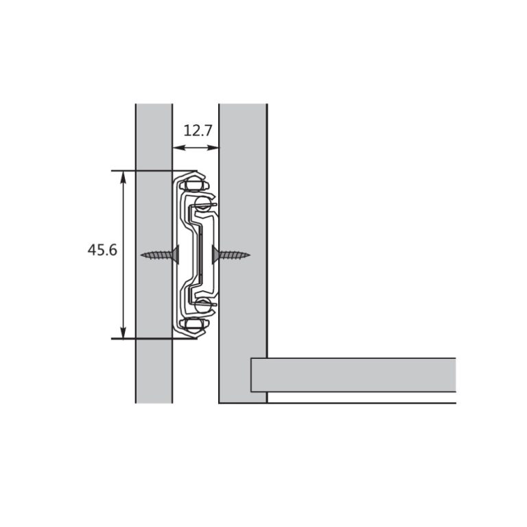 glisiere cu bile 45mm 45kg schita