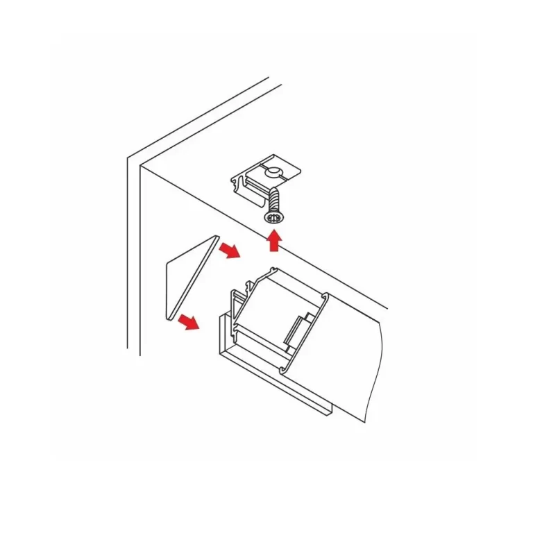 profil banda led montaj simplu