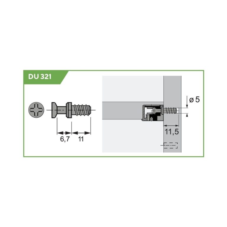 tija cu prindere prin insurubare DU 321