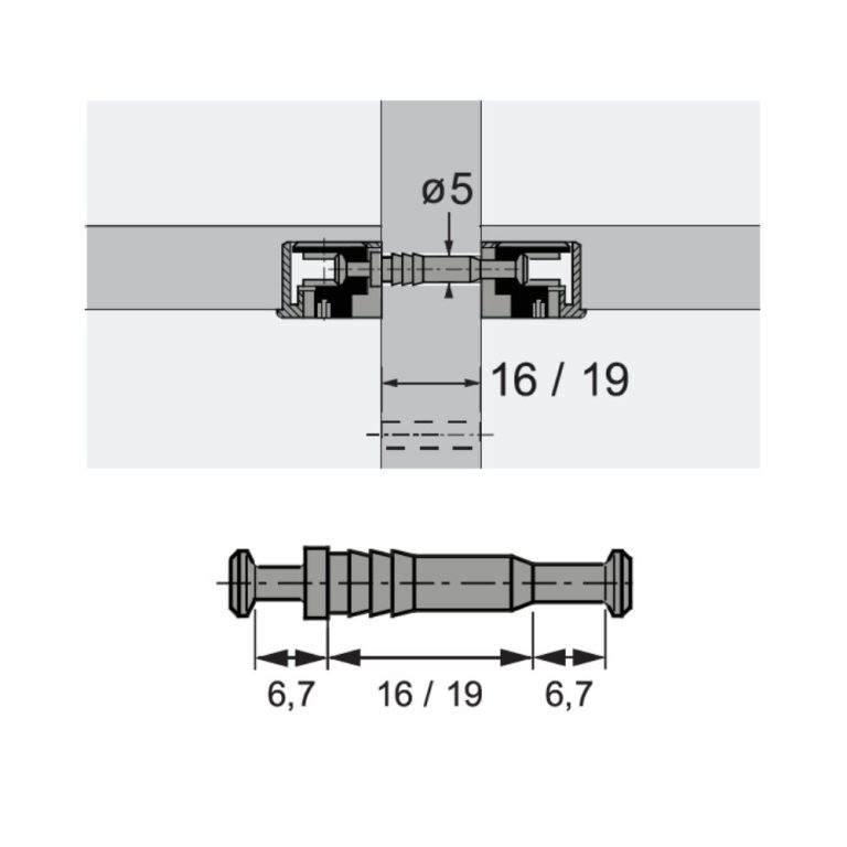 tija dubla DU 867 schita